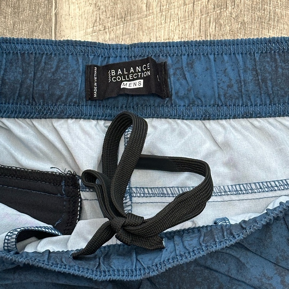 Mens Balance Collection Small Shorts Marble Basketball Training Drawstring NWT - Picture 7 of 8